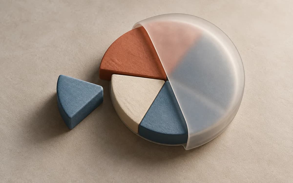 A segmented disk separates released and restricted portions