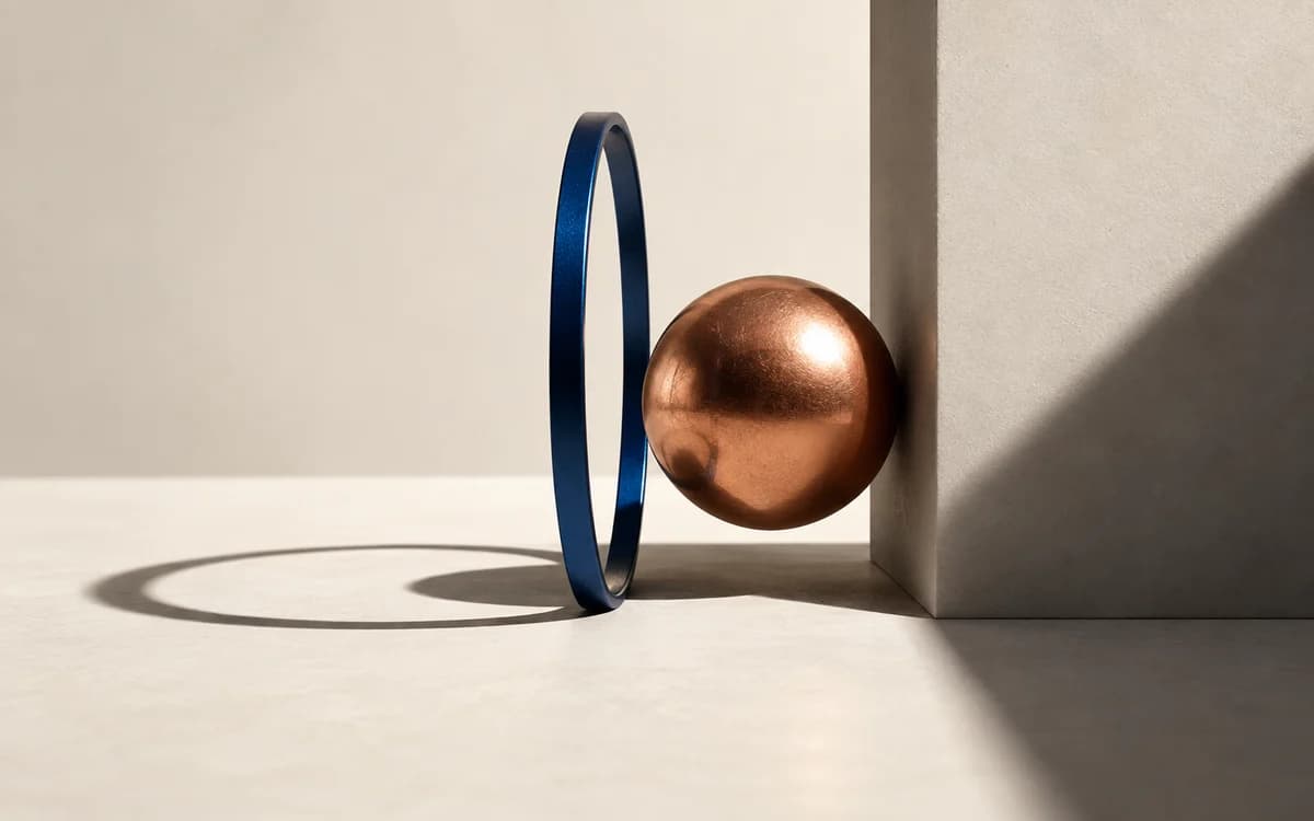 A metal ring stops a sphere at a boundary